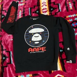 AAPE By A Bathing Ape Pac-Man Crewneck size small Pre-owned
